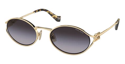 miu miu 52y sunglasses|Miu Miu MU 52YS 54 Donkerbruin & Messing goud Sunglasses.